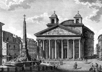 View of the Pantheon, Rome, c.1810